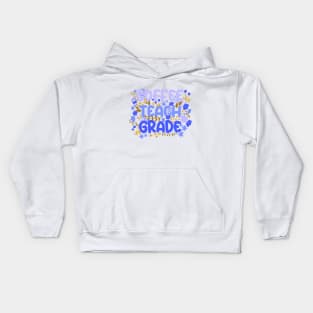 Coffee Teach Grade in Blues Kids Hoodie